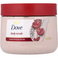 Dove , Kropskrub, Krossede Kirsebær & Chia Mælk, 15 oz (425 g)