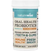 NatureWise , Mundhelse Probiotika, For Børn og Voksne, Mint, 50 Chewingable Tablets