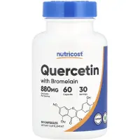 Nutricost , Kvercetin med Bromelain, 60 Kapsler