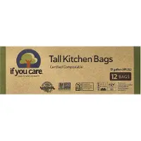 If you care , Høje Køkkenposer, 13 Gallon, 12 Bags