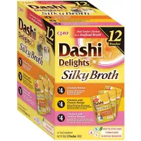 Inaba Dashi Delights Silky Broth Chicken and salmon mix - wet cat food - 12x40g