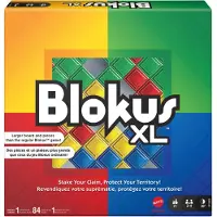 Mattel Games Blokus XL Board Games til Family Night Brain Games for 2 til 4 spillere store br?t og stykker (Amazon Exclusive)