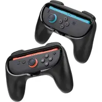 Spigen Joy-Con Grip NS100 - black - Nintendo Switch 2 - Tilbehør til spillekonsol