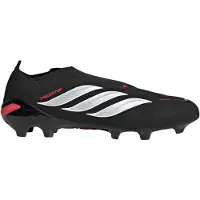 Adidas Predator League Laceless FG Immortal DNA - Sort/Hvid/Rød - Græs (FG), størrelse 44
