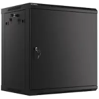 Lanberg WF01 64/66 V2 Series WF01-6412-00B - Kabinet - vægmonterbar - sort, RAL 9004 - 12U - 19