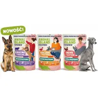 Animal Island Everyday Monoprotein Veal, Duck, Turkey - wet dog food - 9x300g