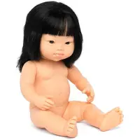 Miniland Asiatisk Babydukke Med Downs Syndrom 38 Cm