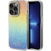 GUESS IML Faceted Mirror Disco Iridescent-etui til iPhone 14 Pro Max - flerfarvet