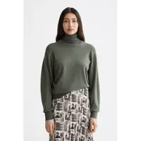 Scotch & Soda Relaxed Fit Roll Striktrøje Med Høj Hals