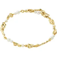 Pilgrim Armbånd guld / hvid