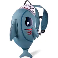 Crazy Safety Shark, rygsæk, junior, grå