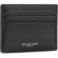 Michael Kors Michael Korstil mænd. 39F6LHRD2L Harrison kortholder sort (OSFA), Casual, Læder