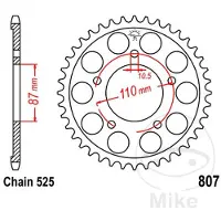 Jt 525 Jtr807.44 Steel Bagtandhjul
