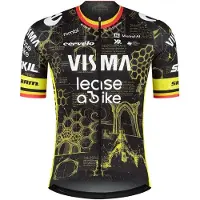 Tvl Team Visma Lease A Bike Tdf26 Replica Former Belgian Champion Kortærmet Trøje