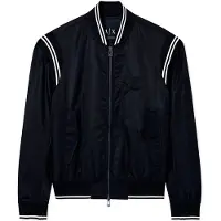 Armani Exchange A|X Armani Exchangetil mænd. XM002017AF19828UC001 Sortbomberjakke i satin (XL), Casual, Polyester