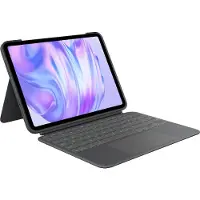 Logitech Combo Touch - Tastatur og folio-kasse - med trackpad - bagbelyst - Apple Smart connector - QWERTY - US International - grafit - for Apple 11