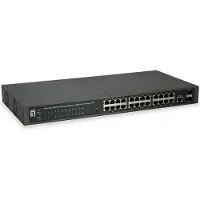 Level One 24x Ge Gep-2651 2xgsfp 370w 24xpoe+ Switch