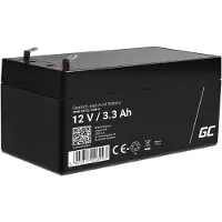 Green Cell - UPS-batteri - 1 x batteri - Sealed Lead Acid (SLA) - 3.3 Ah - sort