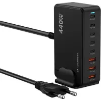 Wozinsky WSL-440 440W Gan QC3 Charging Station - Black