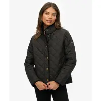 Superdry Superdrytil kvinder. W5012040A Estate Country-jakke med for, sort (XS), Casual, Polyester