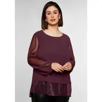 Sheego Bluse burgunder