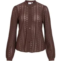 Vila Bluse 'VIChikka' brun