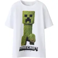 Name it Shirts 'NKMNORAN MINECRAFT' grå / grøn / sort / hvid