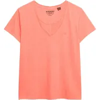 Superdry Studios Slub Emb Vee T-shirt Med Korte ærmer