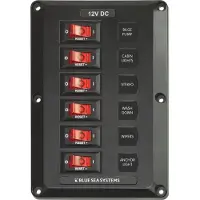 Blue Sea Systems 6-positions Afbryderpanel