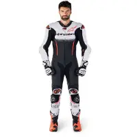 Alpinestars GP-R7 hel læderdragt Sort/Hvid 56