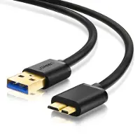 UGREEN USB 3.0 - micro USB 3.0 kabel US130 0,5m (sort)