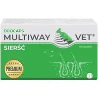 Eurowet Multiway Vet Duocaps - twist-off capsules for coat and skin for dogs and cats – 60 pcs