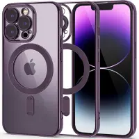 Tech-Protect iPhone 14 Pro MagShine Cover - MagSafe-kompatibelt - Lilla / Klar