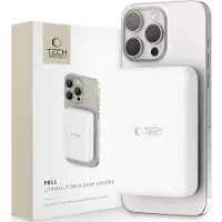 TechProtection LifeMag PB11 Powerbank med MagSafe 10000mAh 15W USB-C-port - hvid + USB-C-kabel