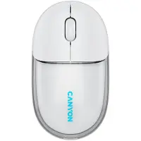 Canyon mus OnClick 24 BT/ Trådløs Transparent/Hvid