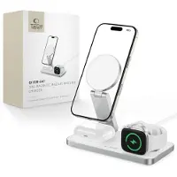 Tech-Protect QI15W-A47 MagSafe 3in1 Inductive Charger + USB-C Cable - White