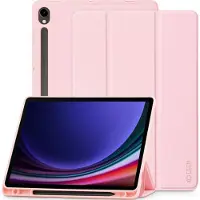 Tech-Protect Samsung Galaxy Tab S9/S9 FE/S10 FE/S10 Lite SmartCase Pen Tri-Fold Folio Cover - Pink