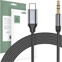 Tech-Protect ULTRABOOST TYPE-C TIL AUX MINI JACK 3,5 MM KABEL 100 CM SORT