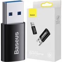 Baseus Ingenuity USB-A til USB-C OTG-adapter - Sort
