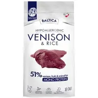 BALTICA Nutraceutisk Hypoallergenisk Hjort Med Ris Hundefoder Til Mellemstore Racer 3 Kg