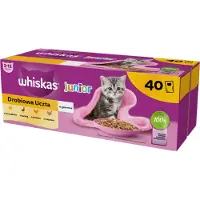 Whiskas Junior Poultryjelly 40x85g Vådfoder Til Katte