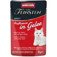 Animonda Vom Feinsten Økonomipakke: 48 x 85 g Adult Raffinesse i gelé - rig på kylling med oksekød