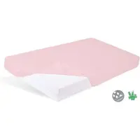 Baby Matex Vandtæt lagen, BAMBUS pink underlag 60x120x10 MATEX