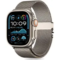 Tech-Protect MILANO titanium smartwatch-cover til Apple Watch 6 / 7 / 8 / 9 / 10 / SE / ULTRA 1 / 2 (44 / 45 / 46 / 49 mm)
