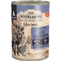 Wiejska zagroda | Forest Flavors Junior | Vådfoder til hunde 400 g - Hjort med vagtler 0,4 kg