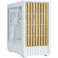 Zalman P10 NAMU - MT - micro ATX - sidepanel med vindue (hærdet glas) - ingen strømforsyning (ATX) - hvid - USB/Lyd