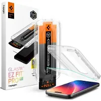 Spigen Glas.tR EZ Fit Pro HD, Apple, iPhone 17 Pro / iPhone 17 / iPhone 16 Pro, Støvresistent, Ridseresistent, Transparent, 1 stk