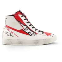 Alpinestars Stated Flair Sneakers Hvid/Neon-rød 12