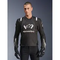 Alpinestars T-Stunt Air tekstiljakke Sort/Hvid L