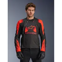 Alpinestars T-Stunt Air tekstiljakke Sort/Rød XL